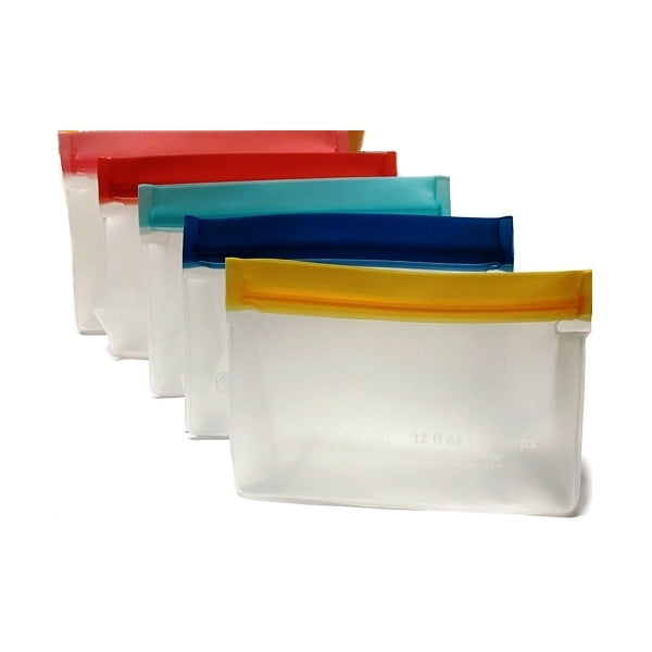 Keeper Life Reusable Gusseted Storage Pouch - Transparent (6" x 4" x 1") BPA Free