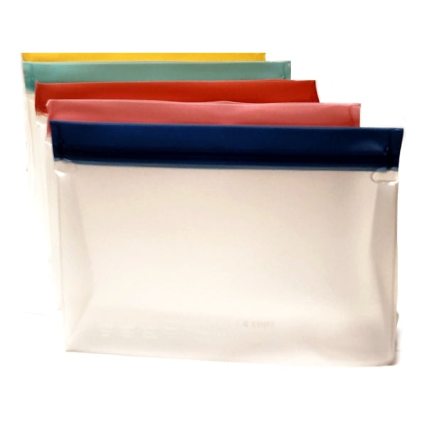 Keeper Life Reusable Quart Size Gusseted Storage Pouch - Transparent (8" x 5.5" x 2") BPA Free