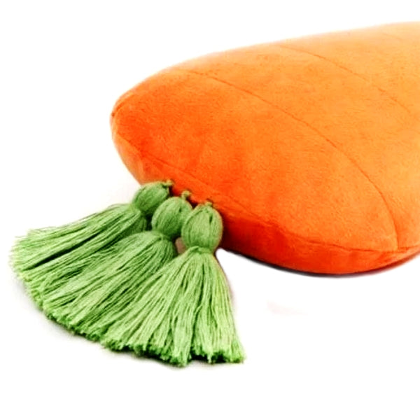 Jumbo Carrot-Shaped Decorative Pillow - Orange (14.5" x 8.5")