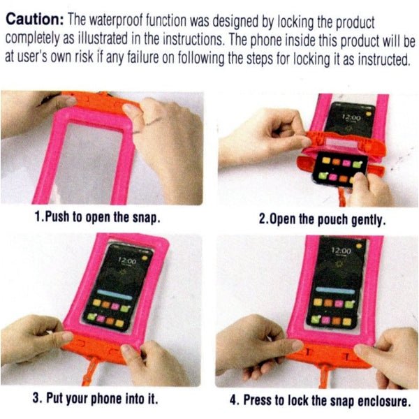 Ankyo Waterproof Phone Case Protective Pouch - Blue (Maximum Phone Size 3.07" x 6.4") - Dollar Fanatic
