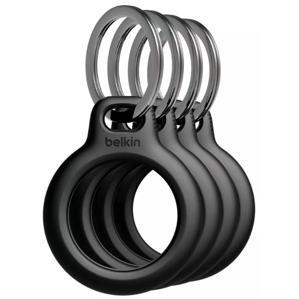 Belkin Key Ring Protective Case Holder for AirTag - Black (4 Pack) - Dollar Fanatic