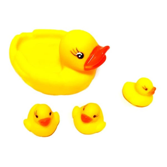 BoMei Pet Squeaky Rubber Ducks Pet Toy Set (4 - Piece Set) For Dogs, Cats, Etc. - 2 for $5