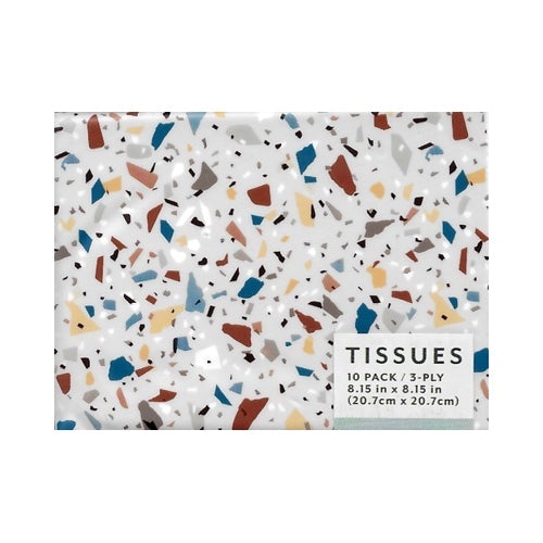 Designer 3-Ply Facial Tissues Pack - 10 count (Select Style) Pocket Travel Size - DollarFanatic.com