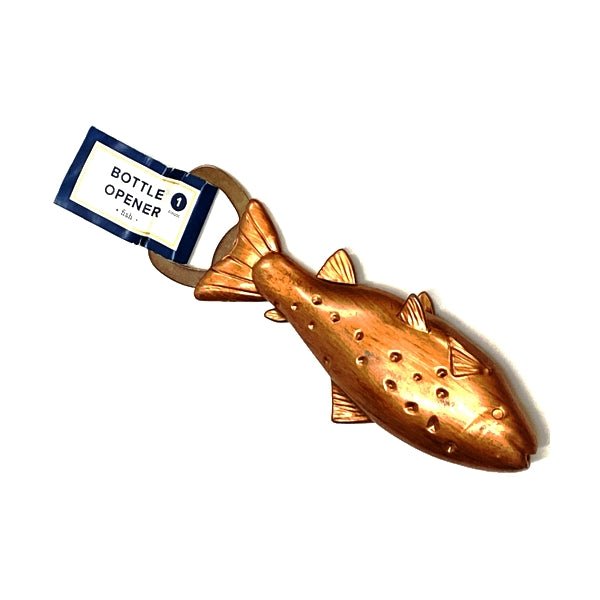 Fish - Shaped Bottle Opener - Copper (5.50") - Dollar Fanatic