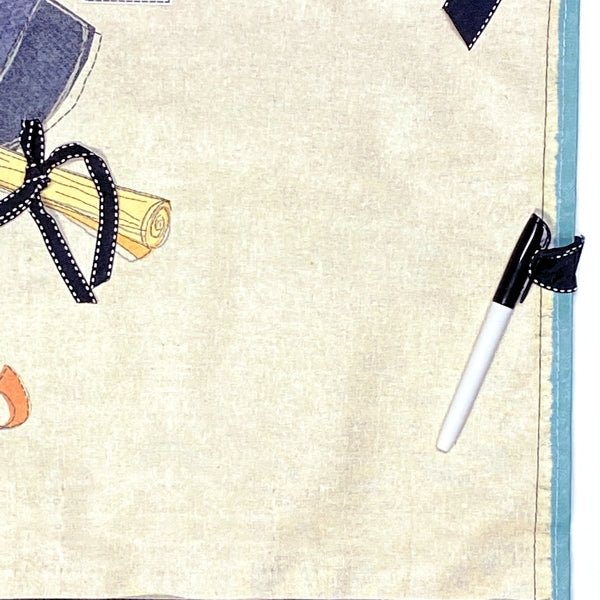 Graduation Autograph Canvas Wall Art Display with Marker - Good Luck Grad (17.5" x 22.5") - Dollar Fanatic