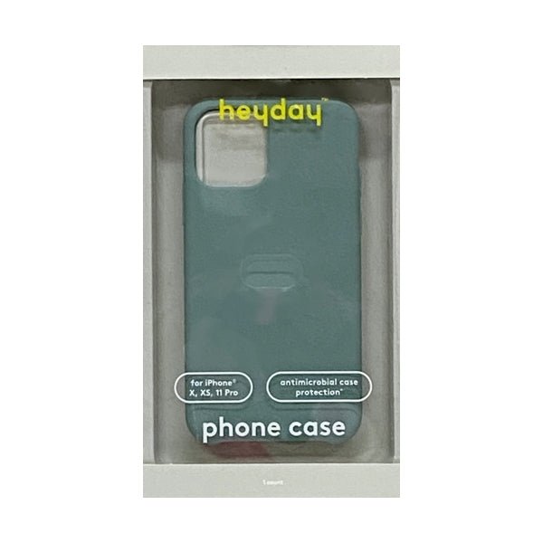 HeyDay iPhone 11 Pro Silicone Phone Case with Antimicrobial Protection - Storm Green (For iPhone 11 Pro) Also Compatible with iPhone X, iPhone XS - Dollar Fanatic