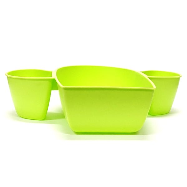 Horizon Jumbo Chips and Dip Tray - Green Cactus (12" x 15.5" x 3.75") Perfect for Chips with Salsa and Guacamole - Dollar Fanatic