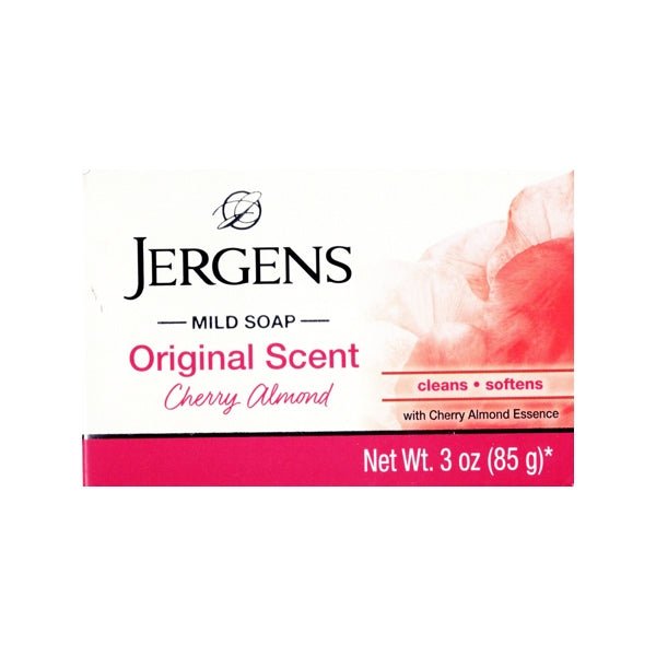 Jergens Cherry Almond Hydrating Bar Soap - Original Scent (Net wt. 3 oz.) - Dollar Fanatic