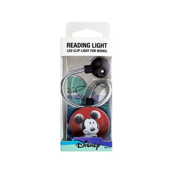 LED Reading Book Light Clip - MickeyMouse/Black (Battery Powered) Clip Light for Books and E - Readers - Dollar Fanatic