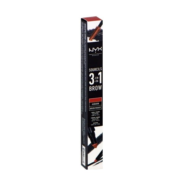 NYX 3 - in - 1 Brow Sculpting Pencil/Powder/Mascara (Auburn) Define, Fill, Set Eyebrows - 2 for $5
