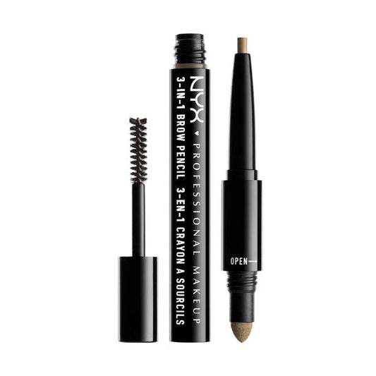 NYX 3 - in - 1 Brow Sculpting Pencil/Powder/Mascara (Blonde) Define, Fill, Set Eyebrows - 2 for $5