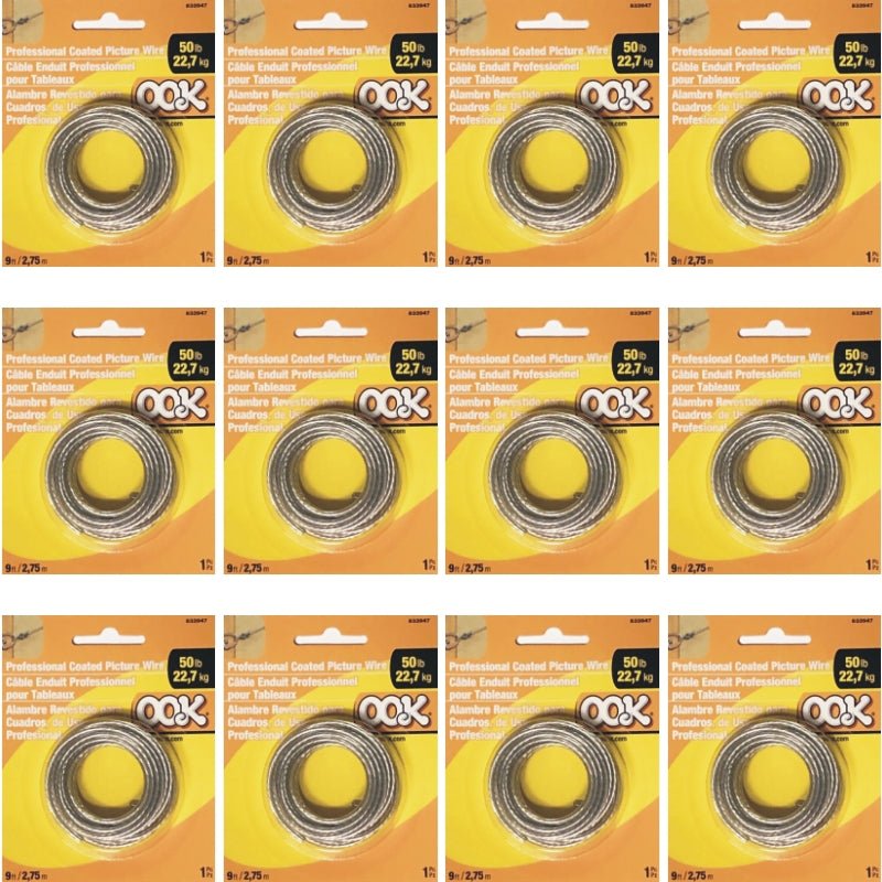 Ook Professional Coated Picture Wire 50 lb. - 533947 (9 ft) - Dollar Fanatic
