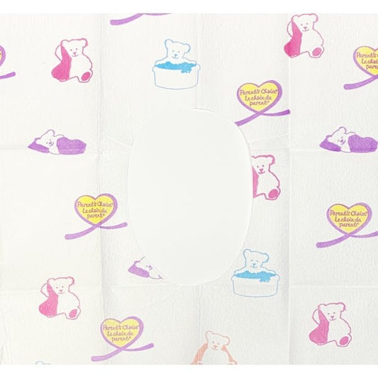 Parent's Choice Leakproof Disposable Hygienic Potty Protector Covers - Teddy Bears (4 Pack) Toilet Seat Covers with 3 Protective Layers - Dollar Fanatic