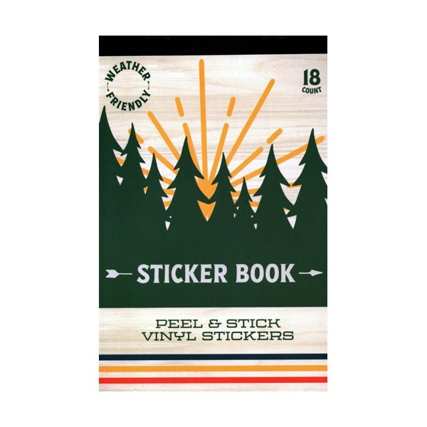 Peel and Stick Vinyl Stickers - Adventure Nature (18 Pack) Weather Friendly - Dollar Fanatic