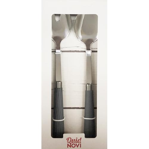 Quid Novi Premium Stainless Steel Salad Fork & Spoon - Corsica Collection (2 - Piece Set) - Dollar Fanatic