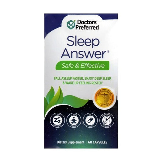 Sleep Answer Vitamin Capsules (60 Pack) Fall Asleep Faster, Enjoy Deep Sleep, Wake Up Feeling Rested - $5 Outlet