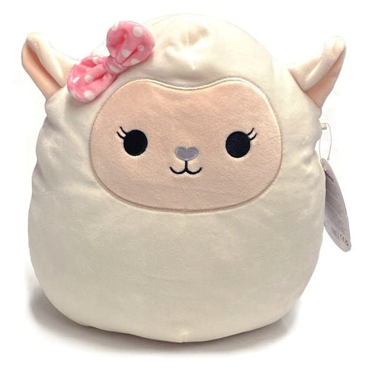 Squishmallows Lily the Lamb - Pink Bow (10 Inch) Easter Holiday Collection - Dollar Fanatic