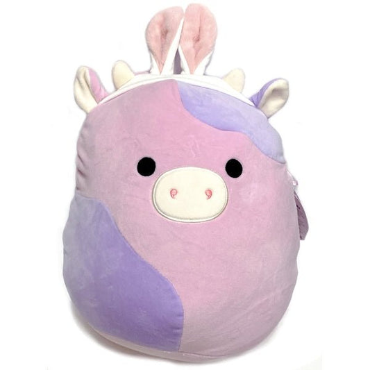 Squishmallows Patty the Cow Plush Toy - Bunny Ears (12 Inch) Easter Holiday Collection - Dollar Fanatic