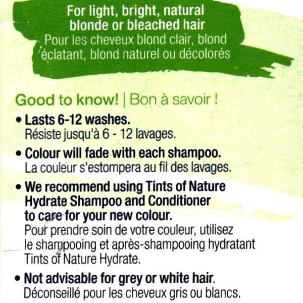 Tints of Nature Bold Colours Semi - Permanent Hair Color Kit (Green) For Natural Blonde to Bleached Blonde Hair, Lasts up to 6 - 12 Washes - Dollar Fanatic