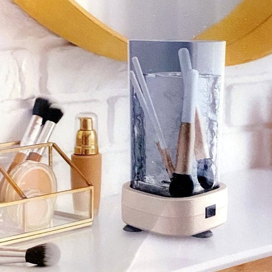 Vivitar Battery Powered Cleaner Cup for Makeup Brushes, Jewelry, Toothbrushes, Glasses (3.5" x 7.25") Easy to Use - Dollar Fanatic