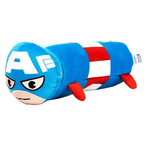 Yoobi Captain America 3-D Plush Microfiber Zipper Pouch (8.5" x 3.5") - Dollar Fanatic