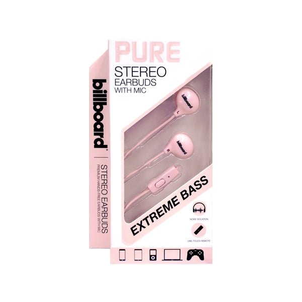 Billboard stereo sales earbuds with mic