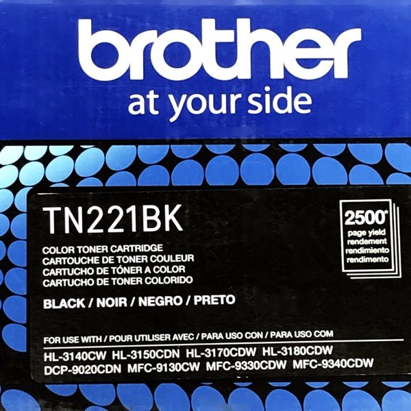 Brother TN221BK Toner Cartridge Black (For Brother HL3140CW, HL