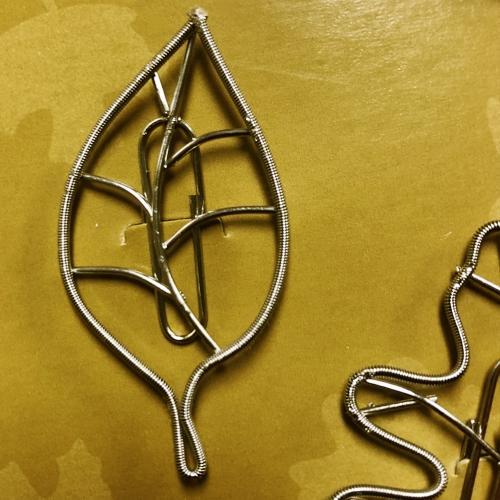 Doodles Designer Fun-shaped Metal Leaf Paper Clips - Silver (6 Pack) Gift Boxed - DollarFanatic.com