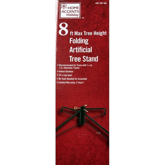Home Accents Folding Artificial Tree Stand - Indoor/Outdoor (For Artificial Trees up to 8 ft. Tall) Recommended for 1" to 1.2" Dia. Trunks - DollarFanatic.com