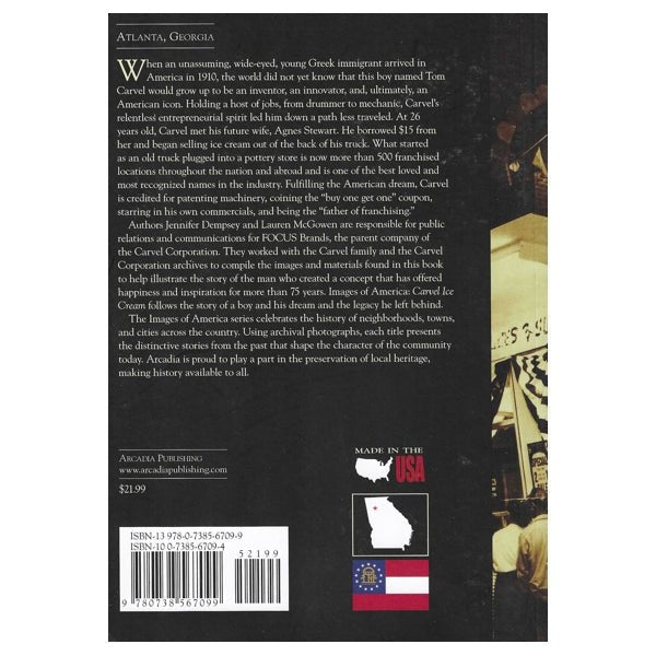 Images of America - Carvel Ice Cream in Atlanta, Georgia (Paperback, 128 Pages) - DollarFanatic.com