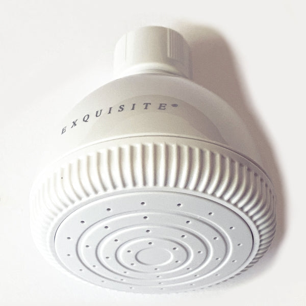 Exquisite 1-Function Spray Jet Shower Head - 520 1110WT (White)
