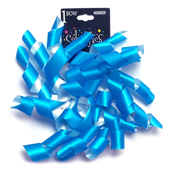 Colorifics Neon Curly Streamer Bow Gift Topper - 5" (Colors Vary)
