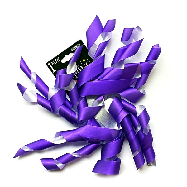 Colorifics Neon Curly Streamer Bow Gift Topper - 5" (Colors Vary)