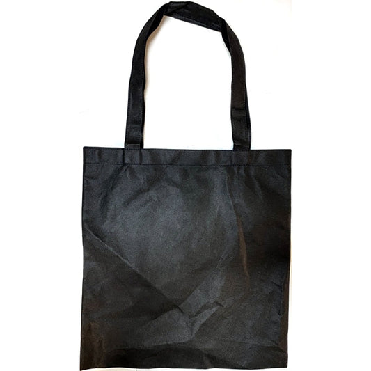 Toppers Large Reusable Shopping Tote Bag with 10" Handles - Black (15" x 16")