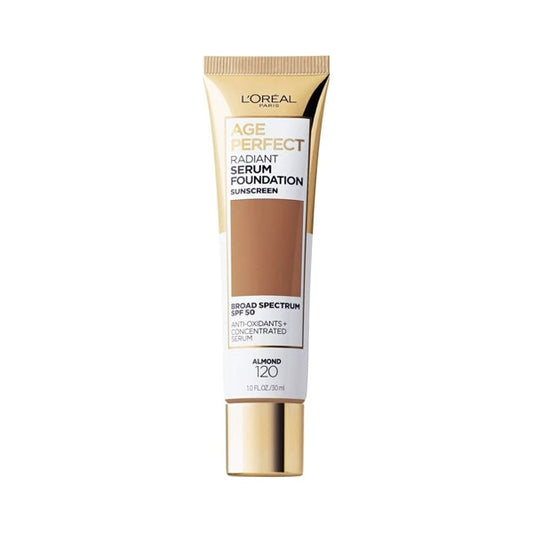 Clearance - L'Oreal Age Perfect Radiant Serum Foundation with SPF50 Sunscreen (Select Color) Out of Date