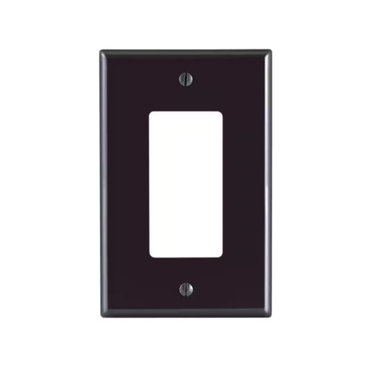 Leviton Plus 1-Gang Nylon Midway Unbreakable Wall Plate - Brown (R60-PJ26)