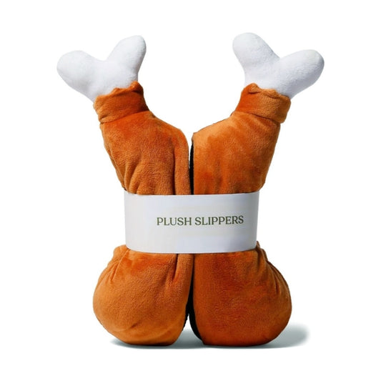 Vivitar Kids Turkey Legs Plush Slippers (One Pair) Select Size