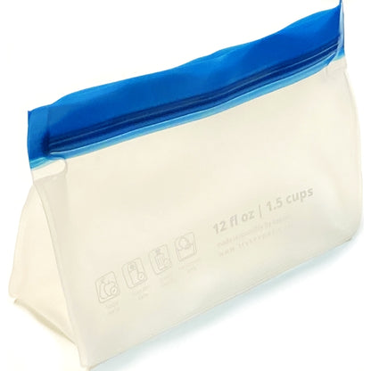 Keeper Life Reusable Gusseted Storage Pouch - Transparent (6" x 4" x 1") BPA Free