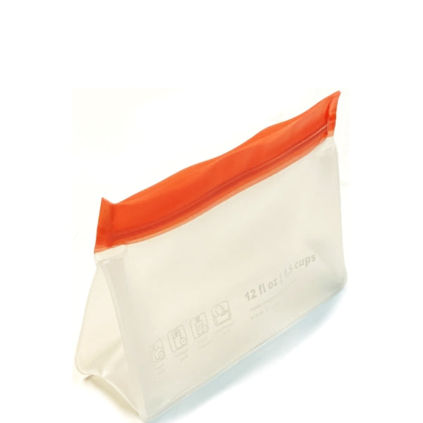 Keeper Life Reusable Gusseted Storage Pouch - Transparent (6" x 4" x 1") BPA Free