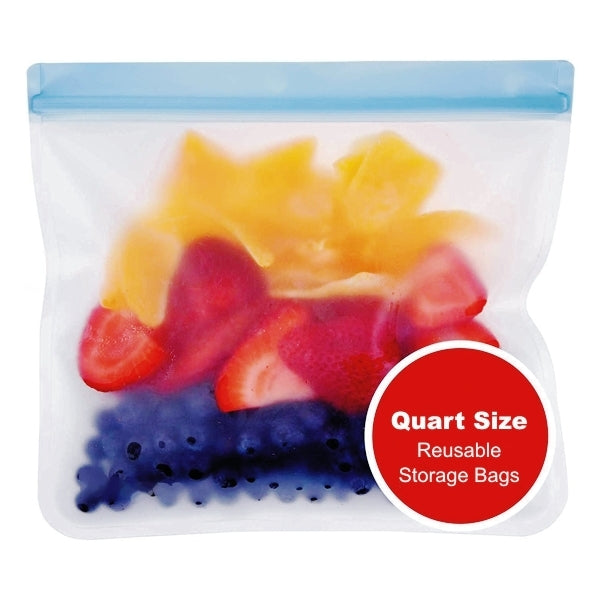 Keeper Life Reusable Storage Pouch - Transparent (9" x 7.25") Food Safe