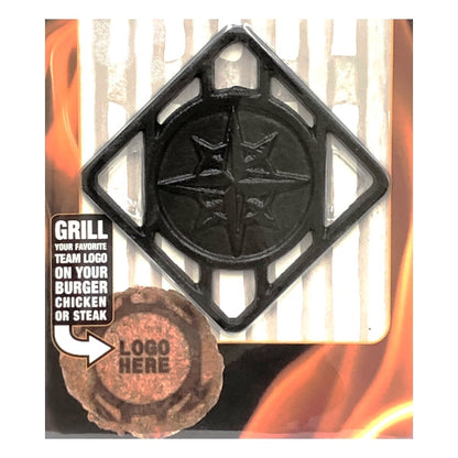 Pangea Team Cast Iron BBQ Meat Brander (Select Style) Cool Barbecue Brand on Hot Dogs, Sausage, Burgers, Steak
