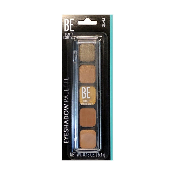 Beauty Essentials 5-Shade Eye Shadow Palette - Glam (Neutral Nude Eyeshadow Colors)