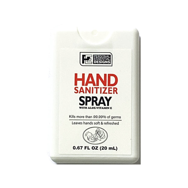Personal Essential Moisturizing Hand Sanitizer Spray with Aloe & Vitamin E - 70% Alcohol (0.67 fl. oz.)
