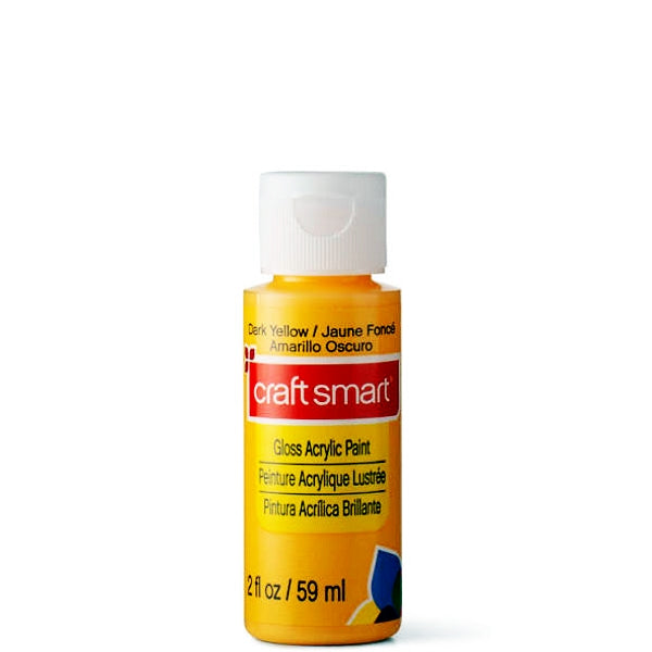 Craft Smart Gloss Acrylic Craft Paint - Dark Yellow (2 fl. oz.)