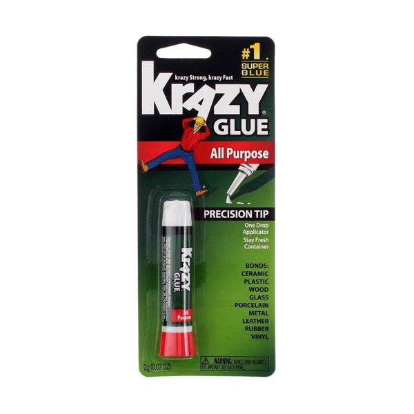All Purpose Krazy Glue with Precision Tip - Number 1 Super Glue (Net wt. 2g) - Dollar Fanatic