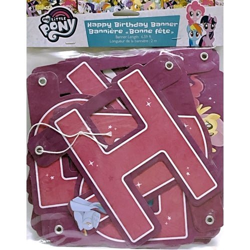 American Greetings My Little Pony Happy Birthday Party Banner (6.59 ft.) - Dollar Fanatic