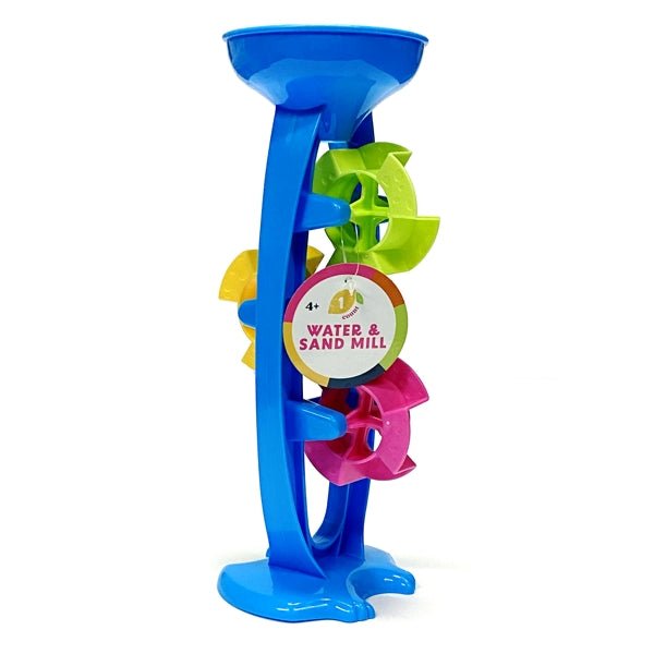 Ankyo 3 - Wheel Sand and Water Mill Toy - Blue (9" x 3.25") Fun Beach Sand and Water Play - Dollar Fanatic