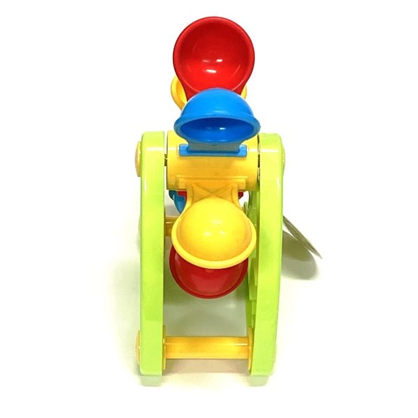 Ankyo 6 - Cup Spinner Wheel Sand and Water Mill Toy - Green/Yellow (7" x 6" x 3.25") Fun Beach Sand and Water Play - Dollar Fanatic