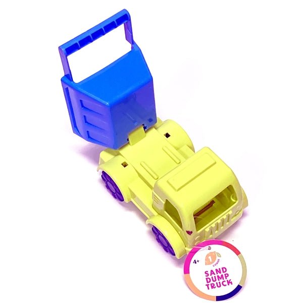 Ankyo Blue Sand Dump Truck Toy (5" x 3" x 3.5") Fun Beach Sand Play - Dollar Fanatic