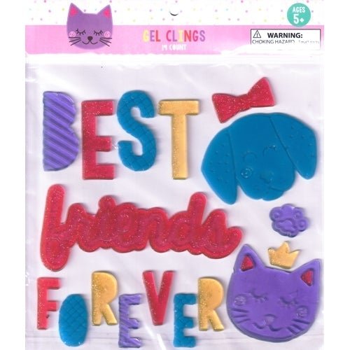 Best Friends Forever Gel Clings Set - DollarFanatic.com
